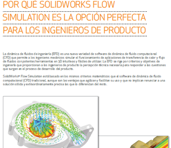 Flow Simulation es la opción perfecta para los ingenieros de producto