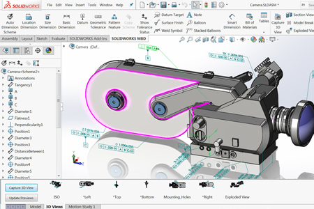 SolidWorks MBD (Definición basada en modelo)