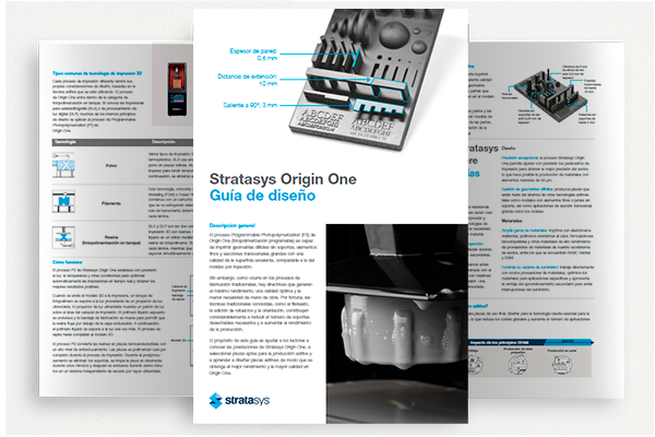 diseño para Stratasys Origin One