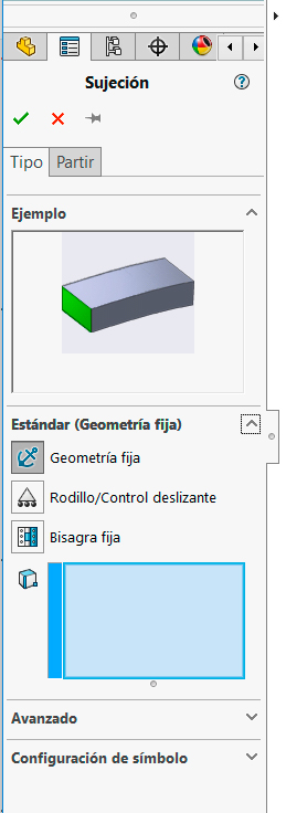 interfaz sujeción