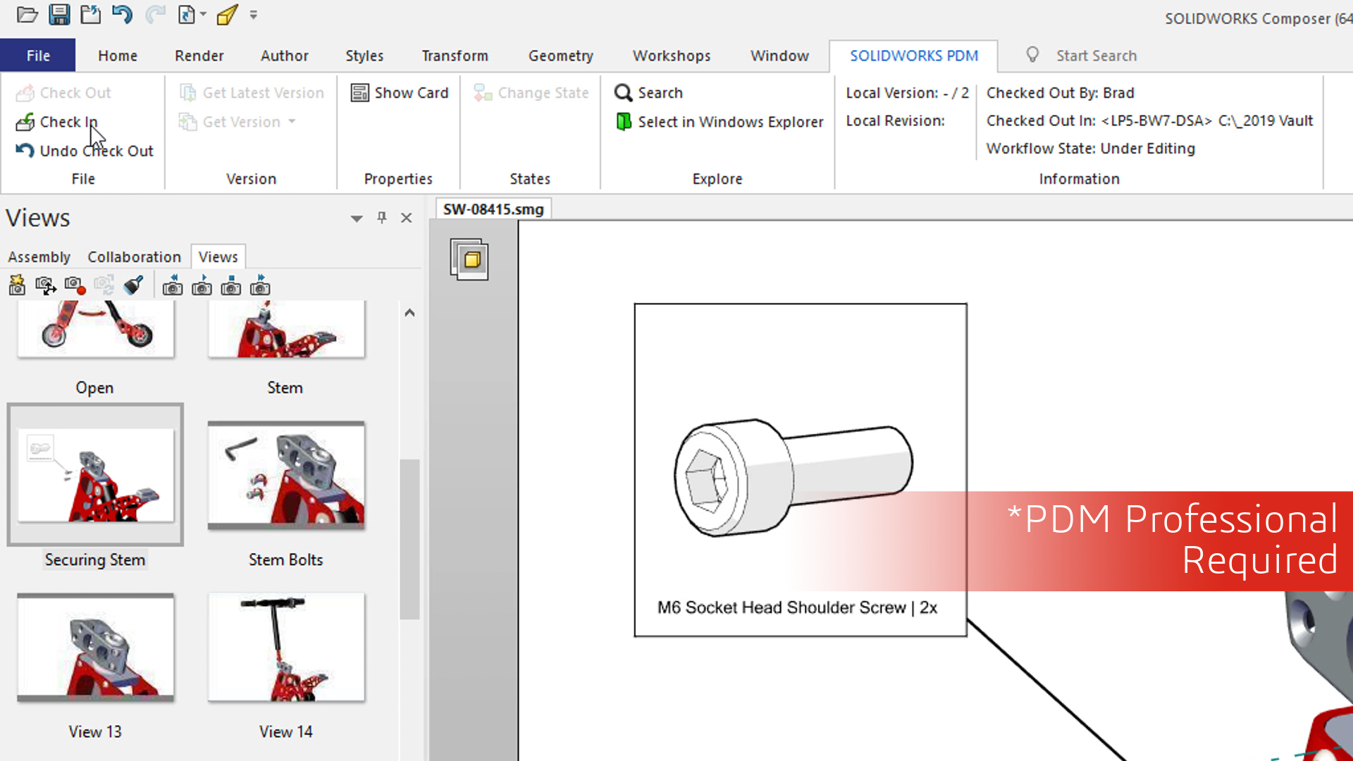 integracion con solidworks pdm