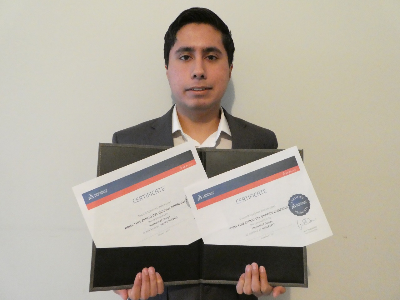 certificaciones de solidworks ariel del grande