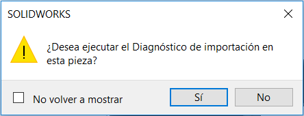 Ejecucuion de diagnostico de importacion