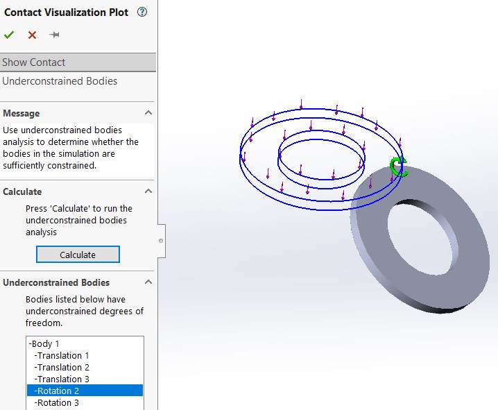 Herramienta de deteccion de restrinccion insufucente en SolidWorks