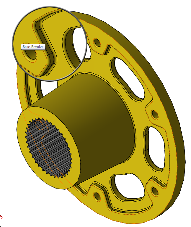 vista pieza final redondeos SolidWorks