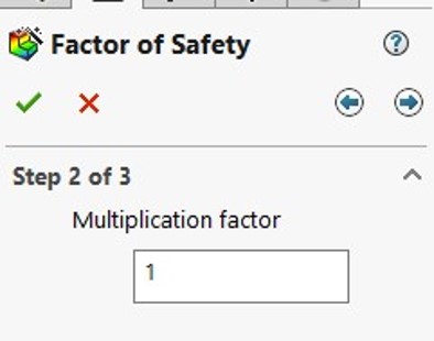 Paso dos para corregur los factores de seguridad de SolidWorks