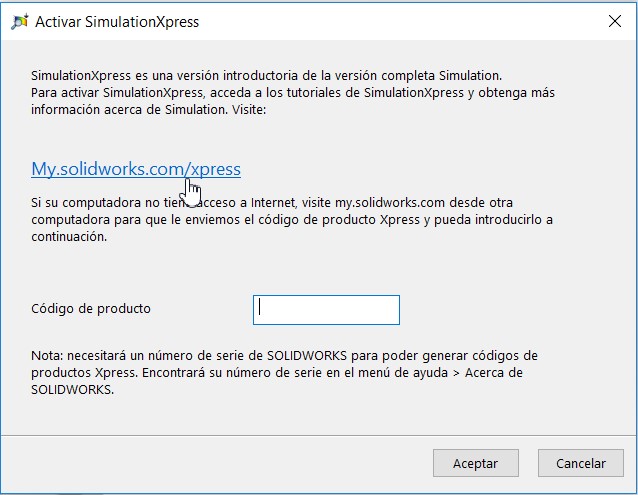 Activacion de SolidWorksXpress