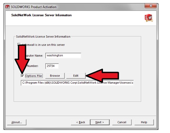 Habilitar option file edit de SolidWokrs