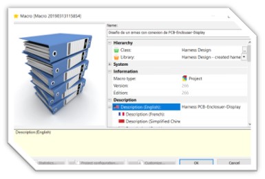 Alimentar los proyectos macros electrical de solidworks