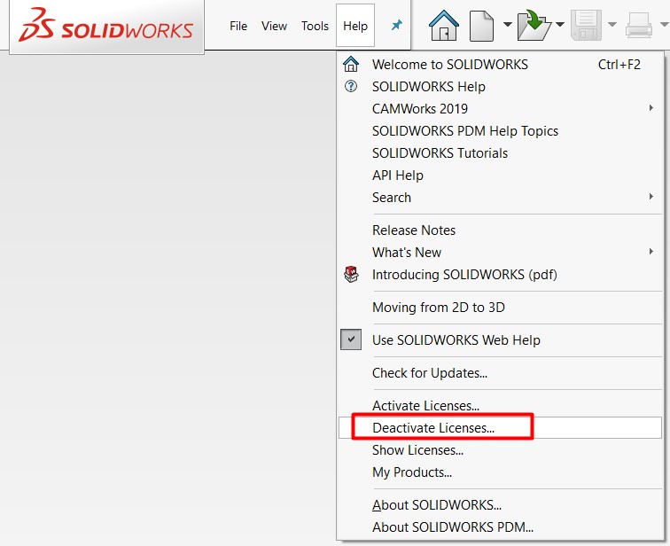 desactivar-licencia-de-solidworks