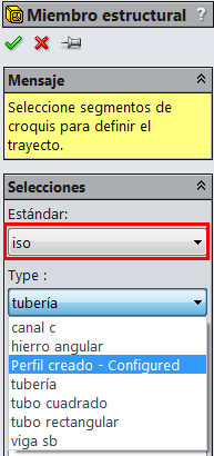 En la parte de “estándar” seleccionaremos la primer carpeta que es la iso