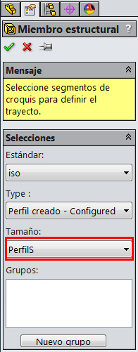 En la parte de “estándar” seleccionaremos la primer carpeta que es la iso