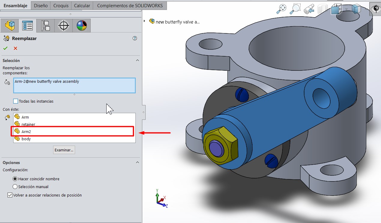 selecciona-componente-para-reemplazar-en-solidworks