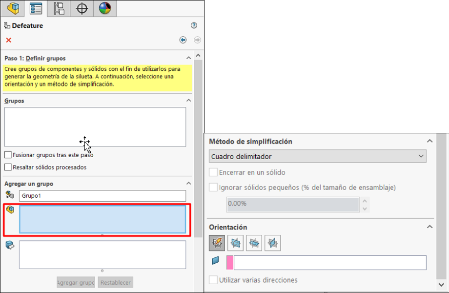 configuracion-de-silueta-con-soliworks