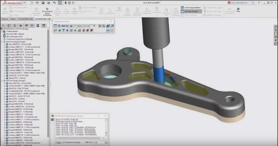 maquinado con SOLIDWORKS CAM