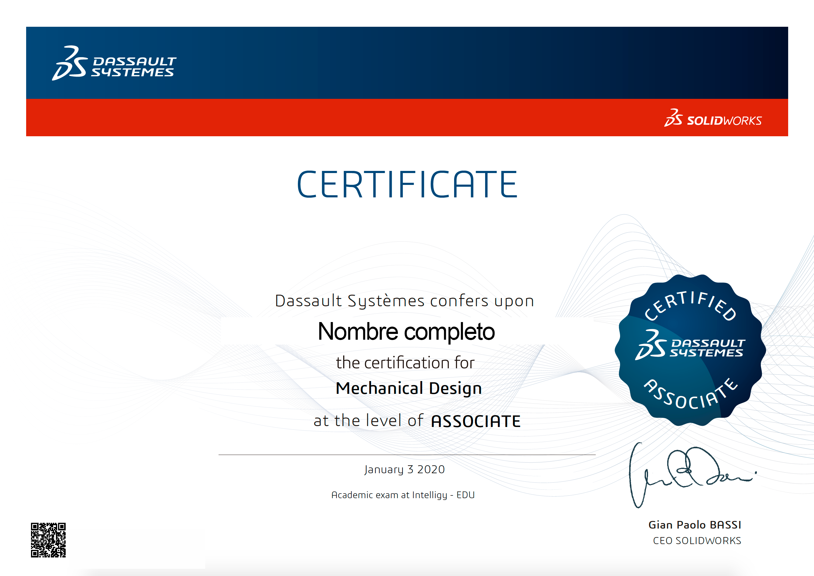 certificado solidworks cswa intelligy