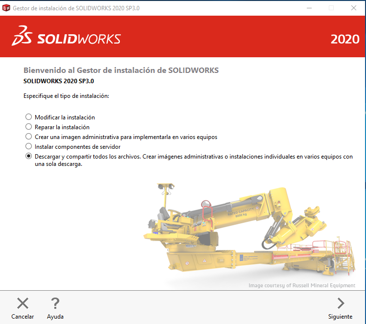 descargar y compartir archivos de SOLIDWORKS