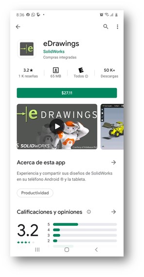 aplicacion edrawings