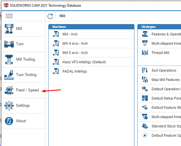 feed speed Tech DB