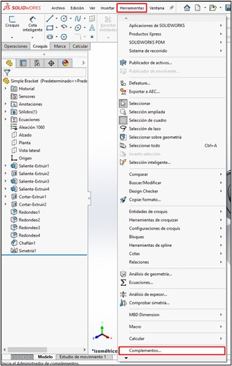 complementos SOLIDWORKS