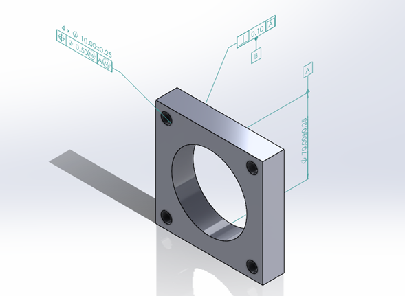 cotas de pieza en SOLIDWORKS