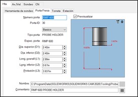 Herramienta de sondeo CNC