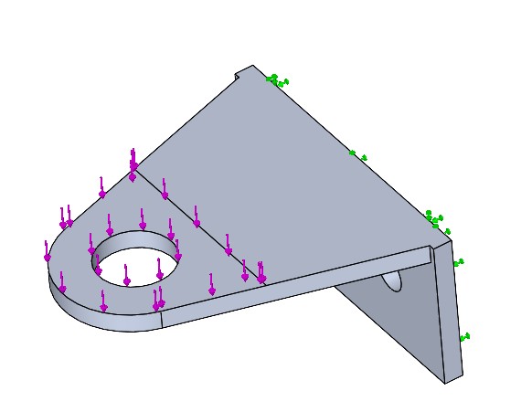 SW pieza simulation